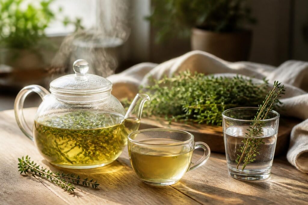 découvrez les bienfaits du thym, de l'infusion apaisante au gargarisme efficace pour soulager la gorge et renforcer votre santé naturellement.